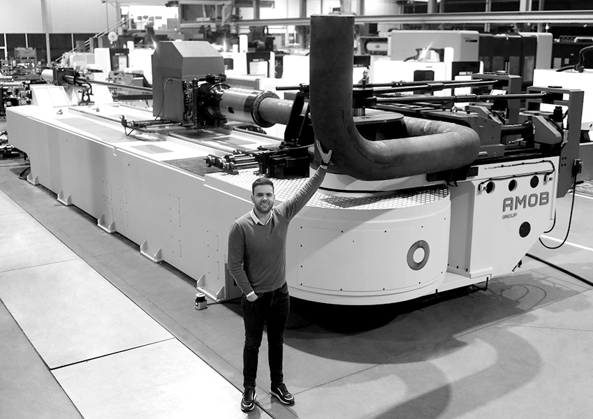 AMOB CH 350 CNC tube and pipe bending machine with Manuel