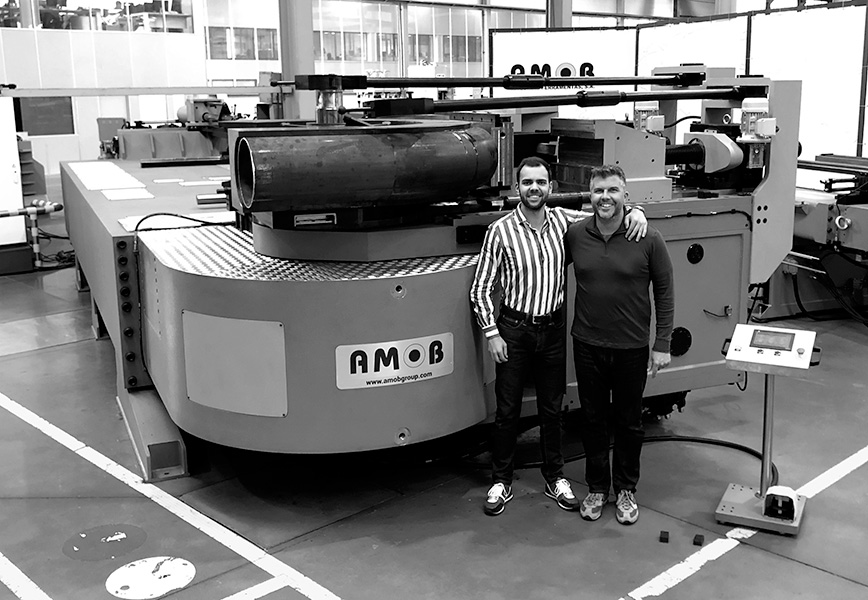 AMOB CH 350 HD Heavy Duty NC pipe and tube bending machine with Manuel & Brian